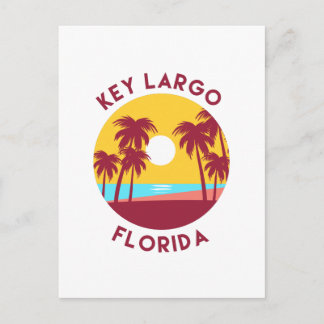 Postal El paisaje de la playa de Key Largo, Florida
