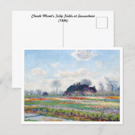 Postal El paisaje de los Tulipanes de Claude Monet