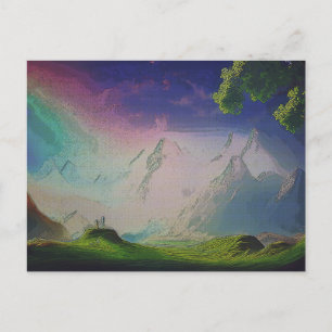 Postal El Paisaje De Un Mundo Extranjero