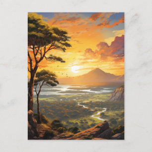 Postal El paisaje pacífico de la naturaleza #9