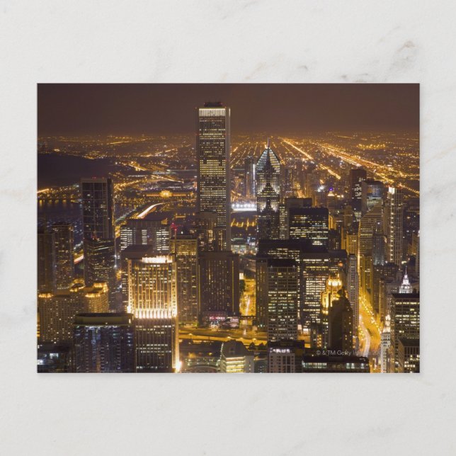 Postal El paisaje urbano de Chicago (Anverso)