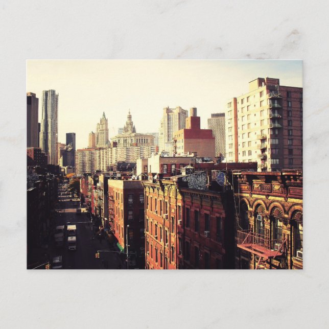 Postal El paisaje urbano de Chinatown (Anverso)