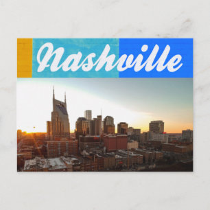 Postal El paisaje urbano de Nashville Tennessee
