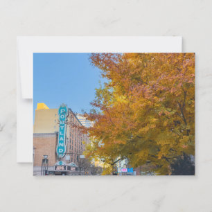 Postal El paisaje urbano de Portland en otoño