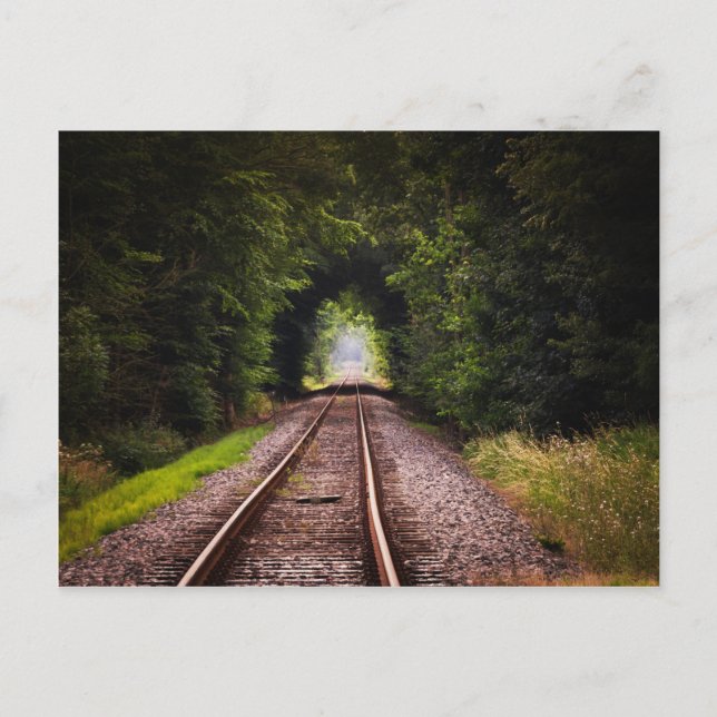 Postal El paisaje verde del ferrocarril (Anverso)