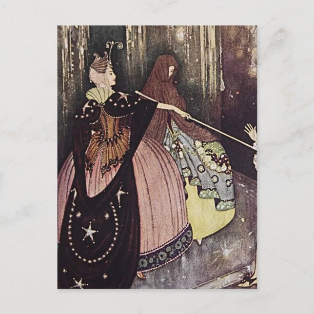 Postal “El pájaro azul” de Edmund Dulac (Anverso)