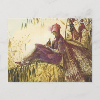 Postal El pájaro de Falconer de Hada