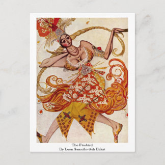 Postal El Pájaro Fuego De Leon Samoilovitch Bakst