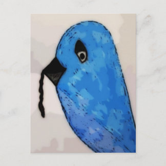 Postal El Pájaro Temprano Recibe El Gusano