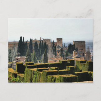 Postal El palacio de Alhambra en España