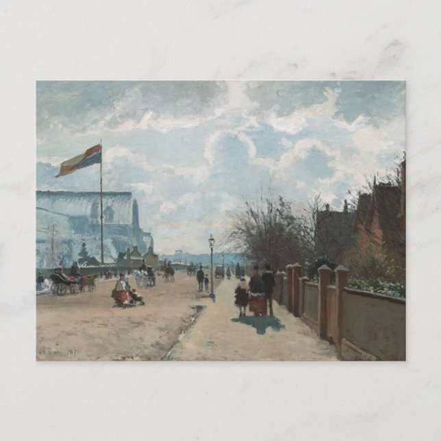 Postal El Palacio de Cristal ~ Camille Pissarro (Anverso)