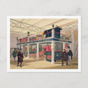 Postal El Palacio de Cristal, la Corte Agrícola (de color