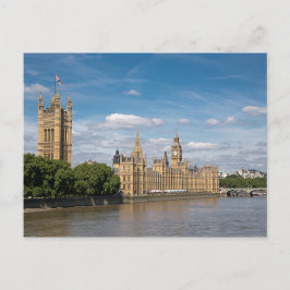 Postal El Palacio de Westminster y el Puente Lambeth