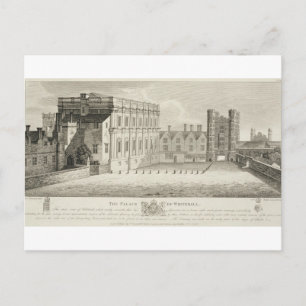 Postal El Palacio de Whitehall, de un dibujo del Pep