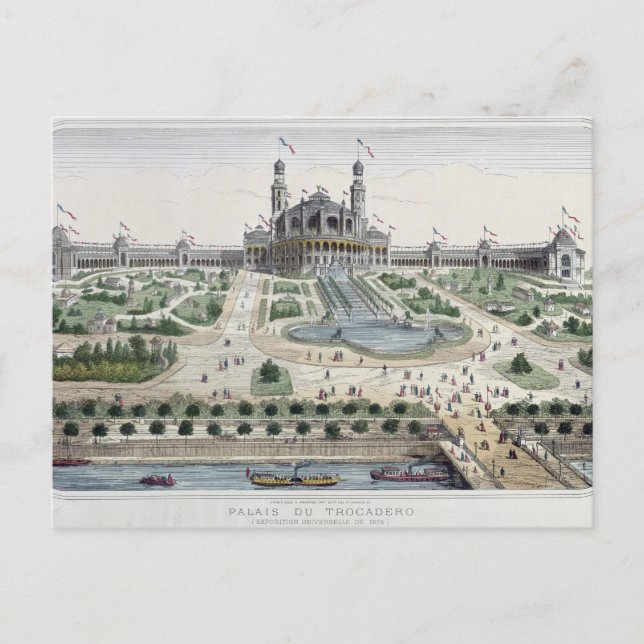 Postal El Palacio del Trocadero (Anverso)