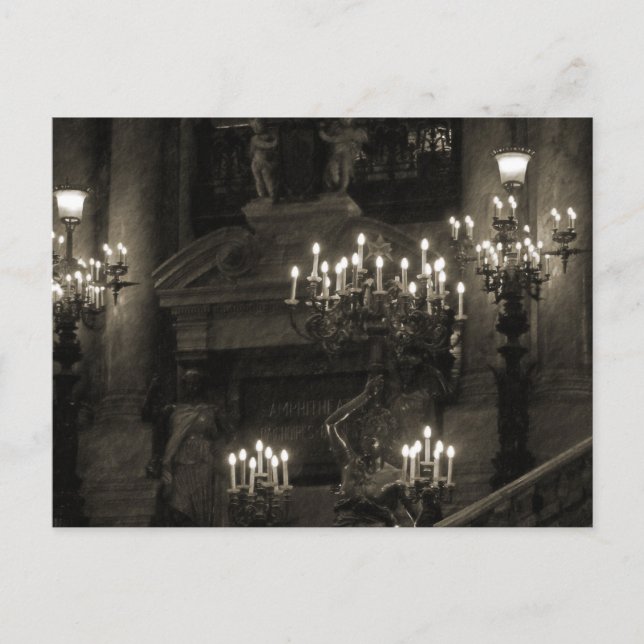 Postal El Palacio Garnier París Francia (Anverso)