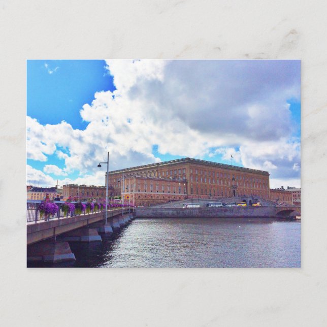 Postal El Palacio Real de Estocolmo (Anverso)