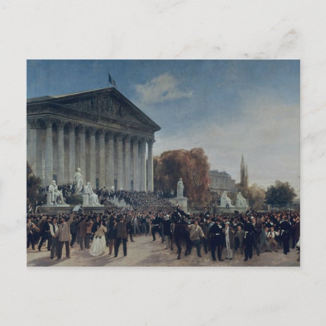 Postal El Palais du Corps Legislatif (Anverso)