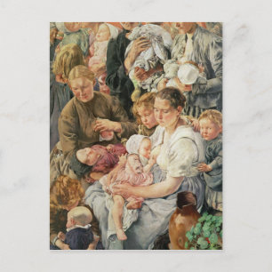 Postal El panel derecho de las mujeres de las edades de