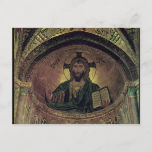 Postal El Pantocrat de Cristo en el abismo