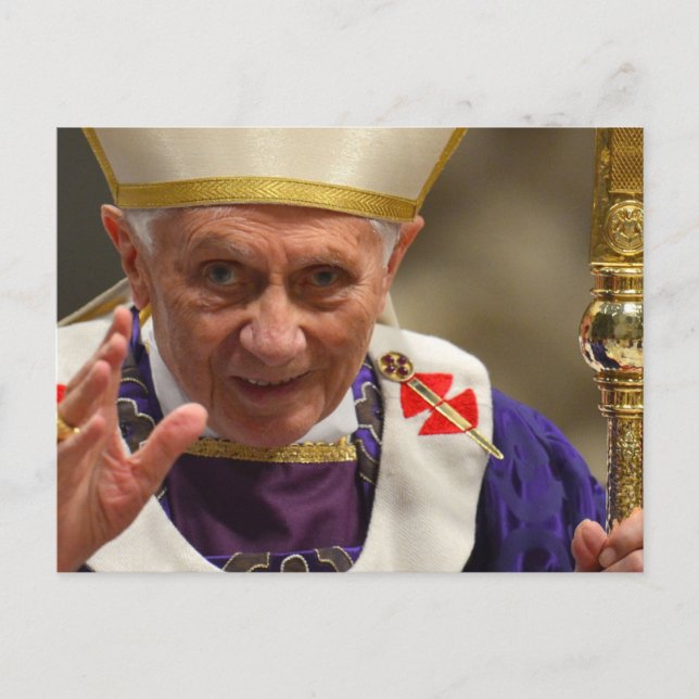 Postal El papa Benedicto XVI (Anverso)