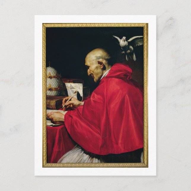 Postal El Papa Gregorio el Grande (Anverso)