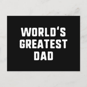 Postal El Papá Más Grande del Mundo Divertida Familia