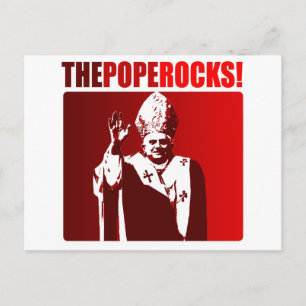 Postal ¡El Papa Roca!