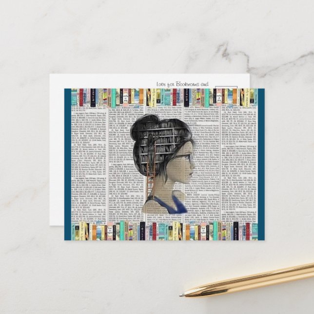 Postal El paraíso de los lectores caprichosos (Anverso/Reverso In Situ)