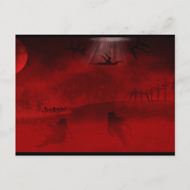 Postal El páramo del infierno (Anverso)