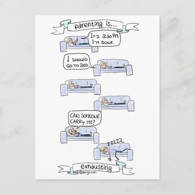 Postal El Parenting… está agotando (Anverso)
