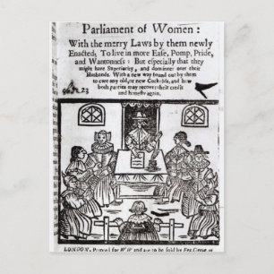 Postal El Parlamento de las Mujeres, 1656