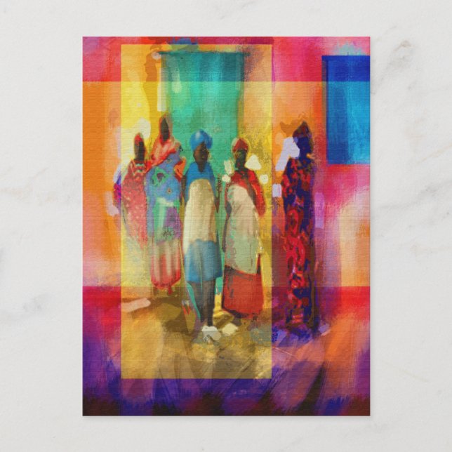 Postal El paro de Paul Hebron (Anverso)