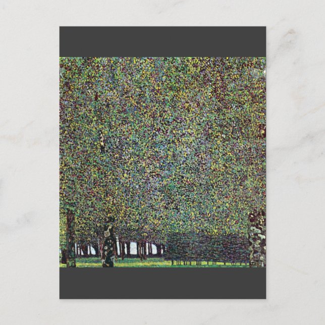 Postal El parque de Gustav Klimt (Anverso)