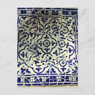 Postal El parque Güell Mosaic de Gaudí en Barcelona