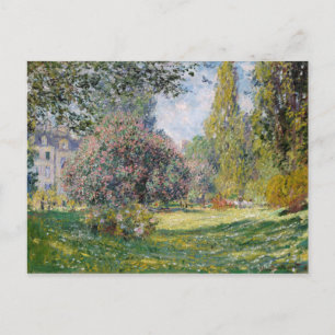 Postal El Parque Monceau - Claude Monet