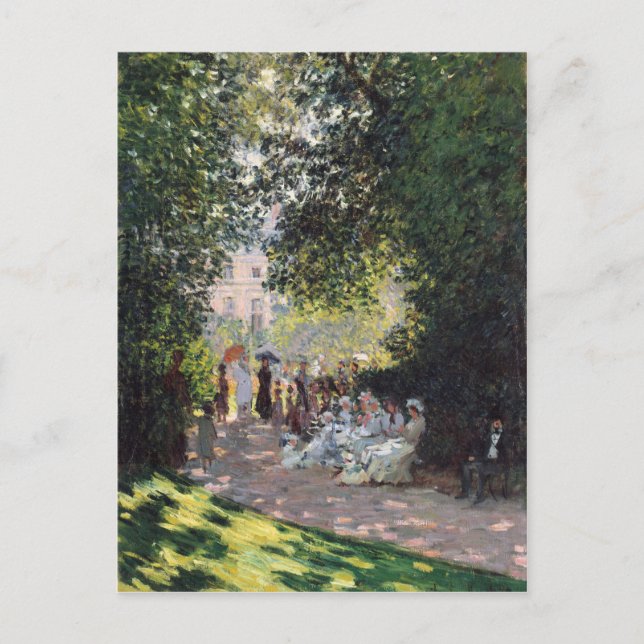 Postal El Parque Monceau - Claude Monet (Anverso)