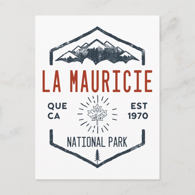 Postal El Parque Nacional La Mauricie, Canadá, con proble (Anverso)
