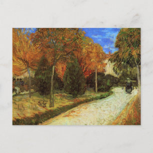 Postal El parque público en Arlés por Vincent van Gogh