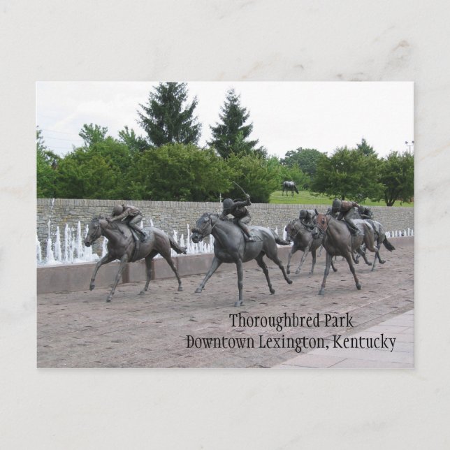 Postal El Parque Thoroughbred Downtown Lexington, ... (Anverso)