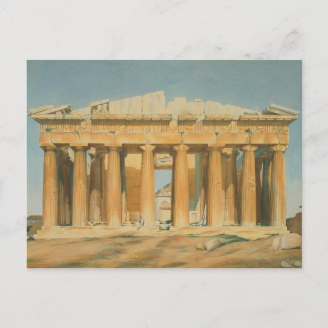 Postal El Partenón, Atenas, 1810-37 (Anverso)