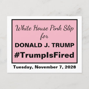 Postal El partido rosa de la Casa Blanca Trump fue desped