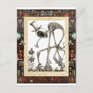 Postal El paseo enmarcado