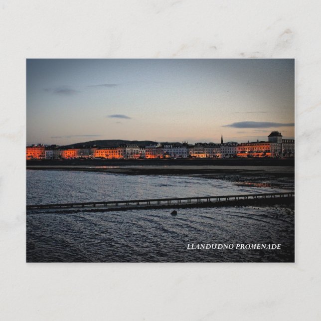 Postal El paseo marítimo de Llandudno (Anverso)