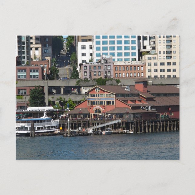 Postal El paseo marítimo de Seattle... (Anverso)
