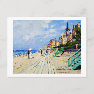 Postal El paseo marítimo de Trouville Claude Monet
