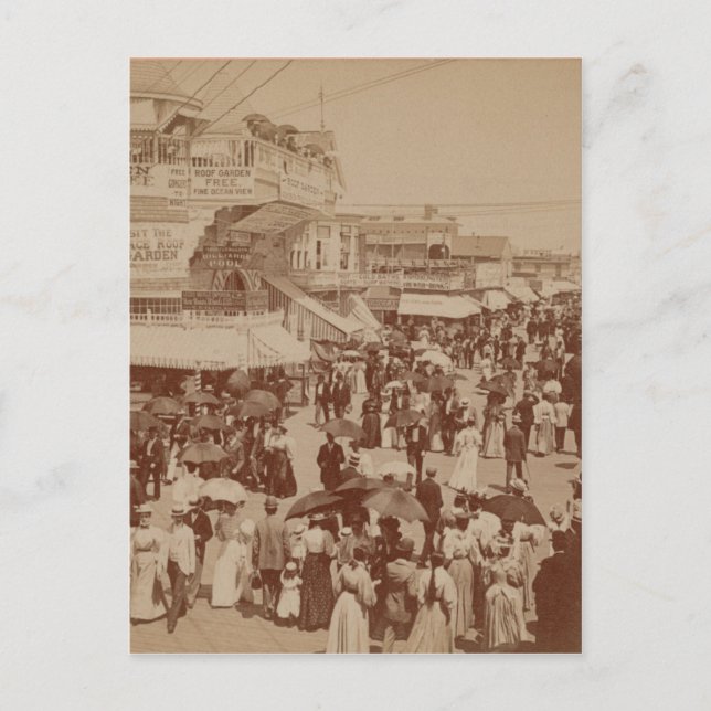 Postal El Paseo Marítimo En La Ciudad Atlántica (Anverso)