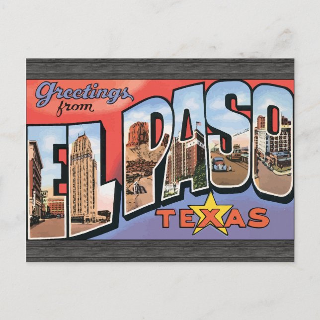 Postal El paso Texas (Anverso)