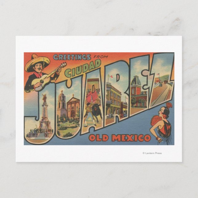 Postal El Paso, Texas - Ciudad Juárez (Anverso)