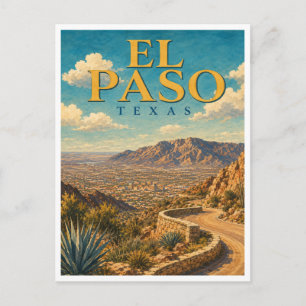 Postal El Paso Texas Scenic Drive GeoSaga